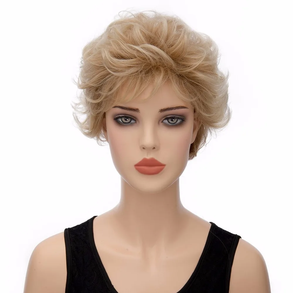 

Women Blonde Wig Wig Adult Female Short Wig
