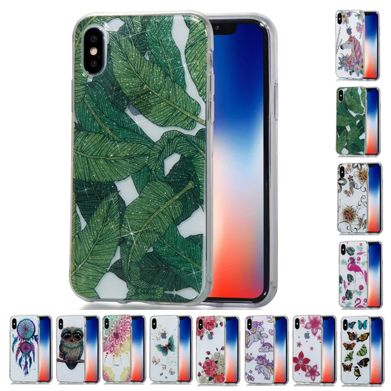 

TPFIX IMD Flamingo Unicorn Rainbow Horse Butterfly Case For iPhone X Back Cover For iPod Touch 5 iPhone 7 7 Plus 8 8P 6 6S 5S SE