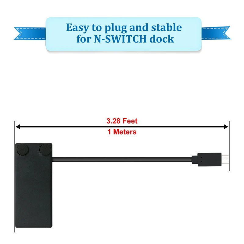 For Nintend Switch Cable 10Gbps TV Dock Video Data Transfer Charging Extension Cable For Nintend Switch 1M Extension Line Cord Cable (8)