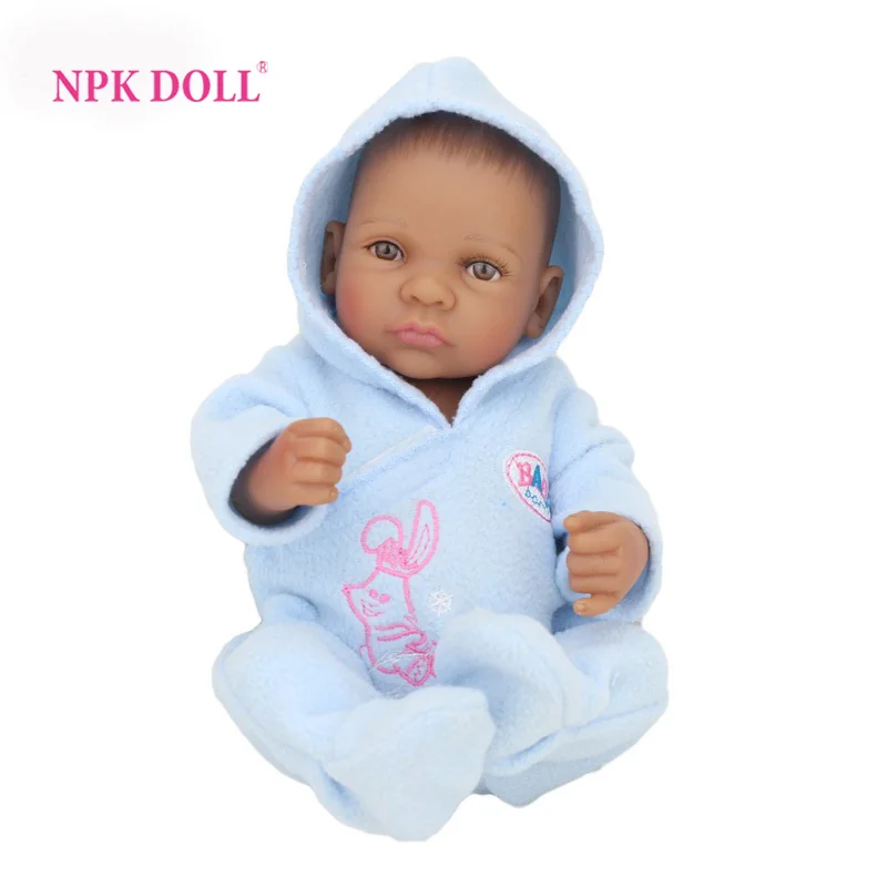 NPKDOLL 10 дюймов черный новорожденный мальчик в африканском стиле американская