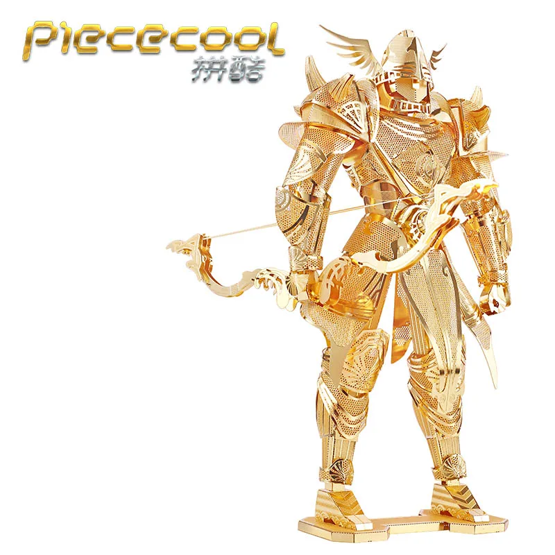Piececool 3D металлические Пазлы рыцарские модели черный рыцарь красный гром DIY
