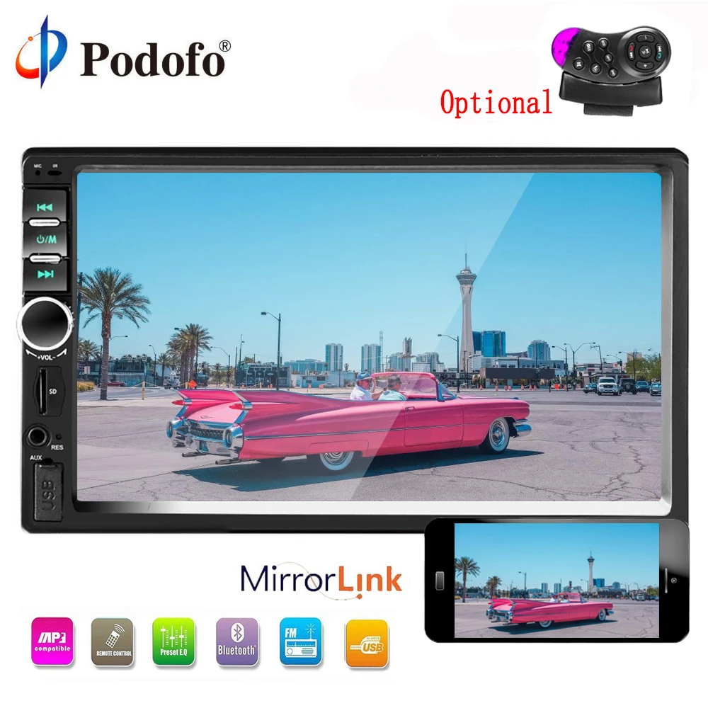 Podofo 2 Din Car Multimedia player 7 Podofo 2 Din Car Multimedia player 7