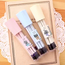 12 шт./компл. нейтральная чернила гелевая ручка с заправляемым стержнем с чернилами стандартных цветов хорошее качество пополнения чернил цвет: черный, Синий Красный 0,38 мм пуля пополнения чернил для офиса и школы