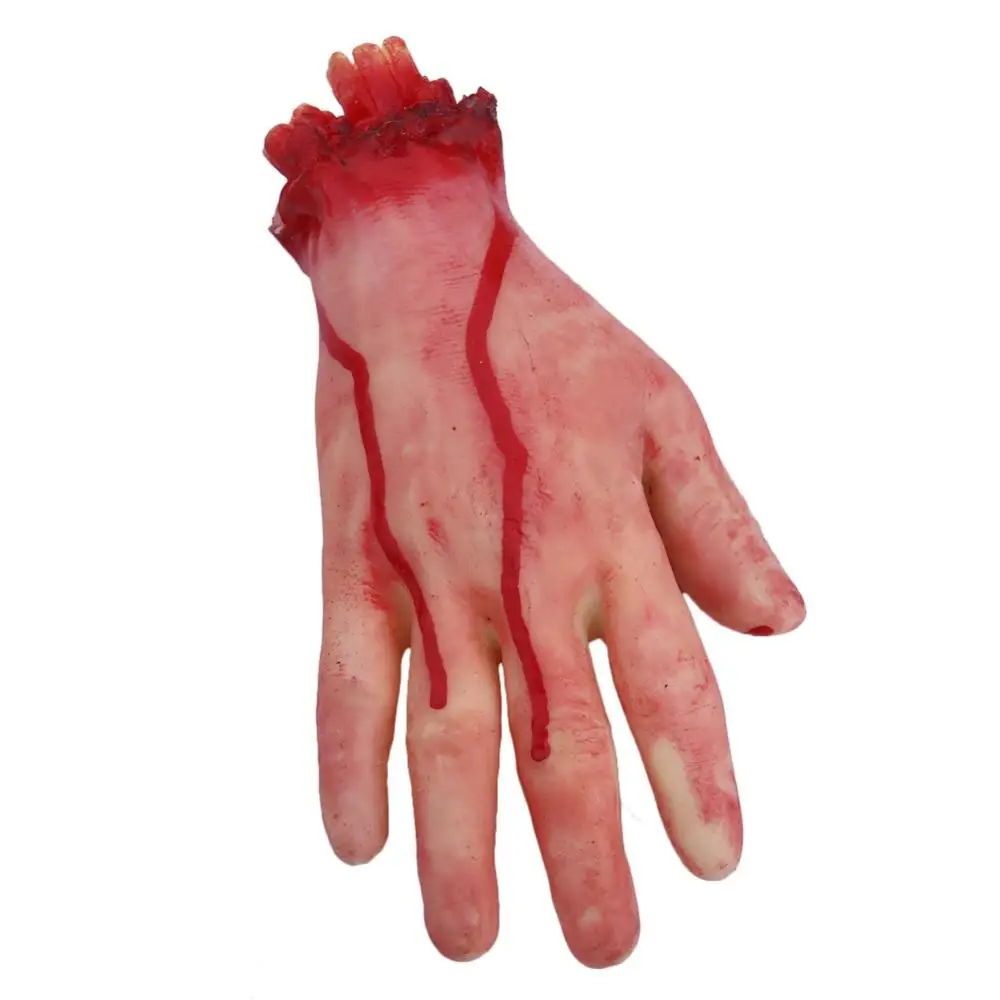 Хэллоуин ужас кровавый реквизит ручной дом с привидениями вечерние украшения страшные руки S L XL - Цвет: A 03