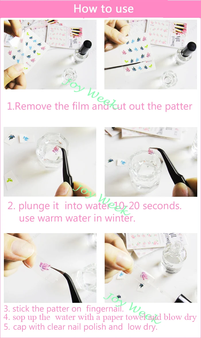 how to use nail sticker