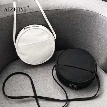 

Round Women PU Leather Shoulder bag Female Girls Crossbody Bags Casual Fashion Ladies Circle Messenger Bags Circle Bag Bolsa