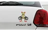 Autocollant grenouille 3D amusant, décoration de voiture, en vinyle, haute température et résistant à l'eau, nouveauté ► Photo 3/6