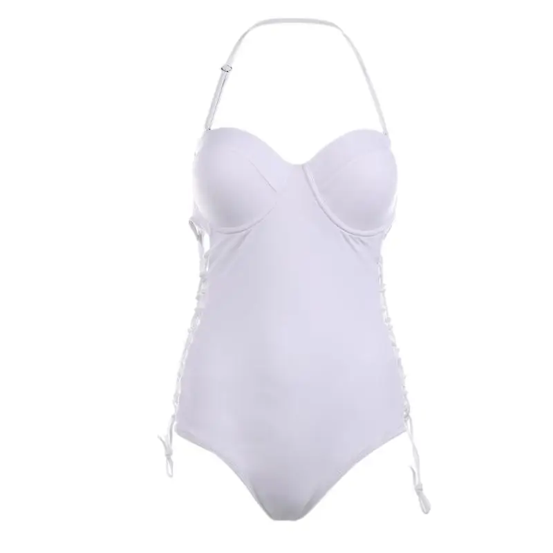 Buy Sexy Women Pure White Swimwear Women One Piece