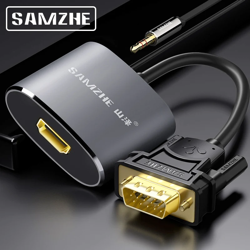 

SAMZHE Type C to HDMI /Type C to VGA / VGA to HDMI Converter Cable Adapter for Macbook, Huawei,XiaoMi, Samsung Laptop