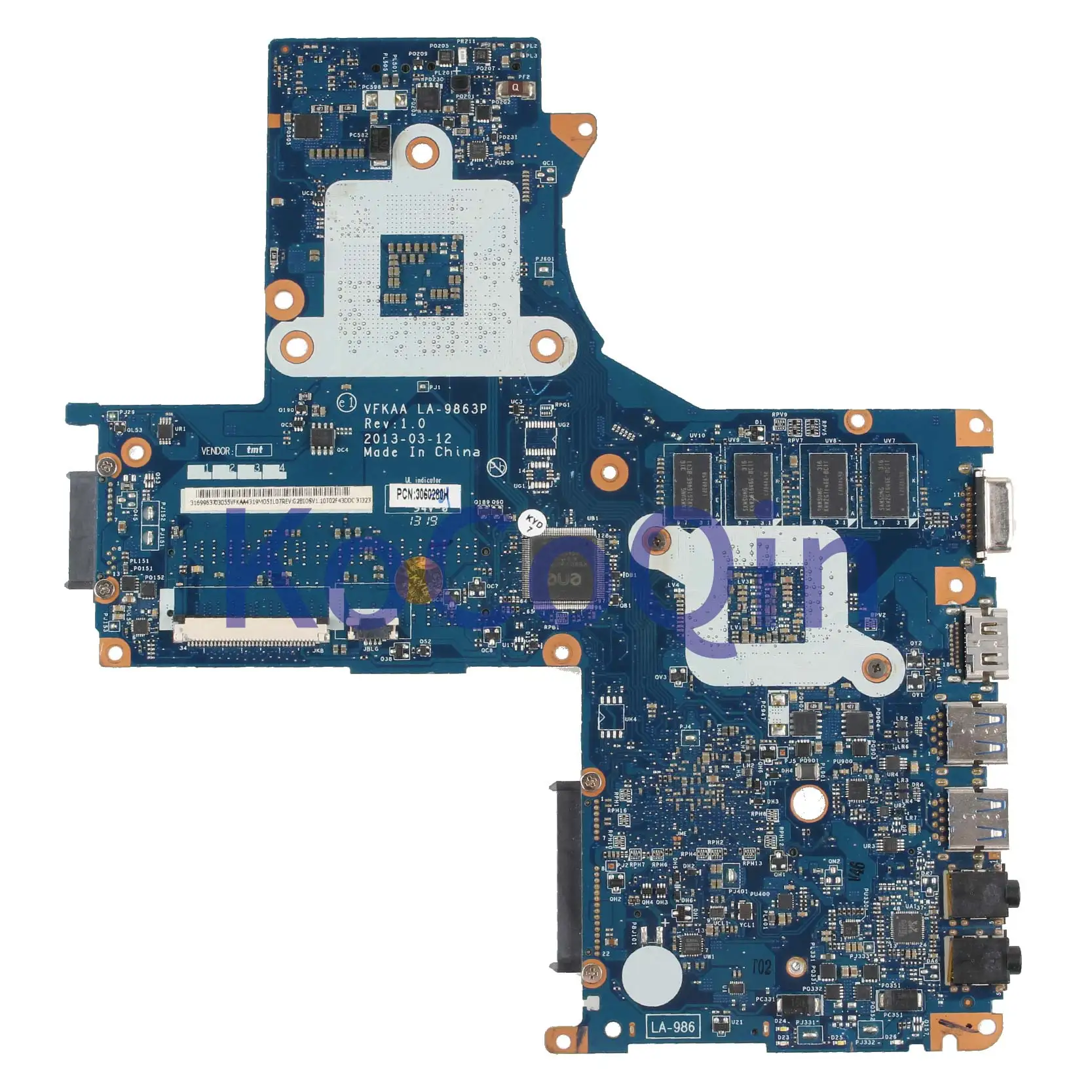 astounding  KoCoQin Laptop motherboard For TOSHIBA Satellite S40-A L40-A GT740M Mainboard K000141340 VFKAA LA-9