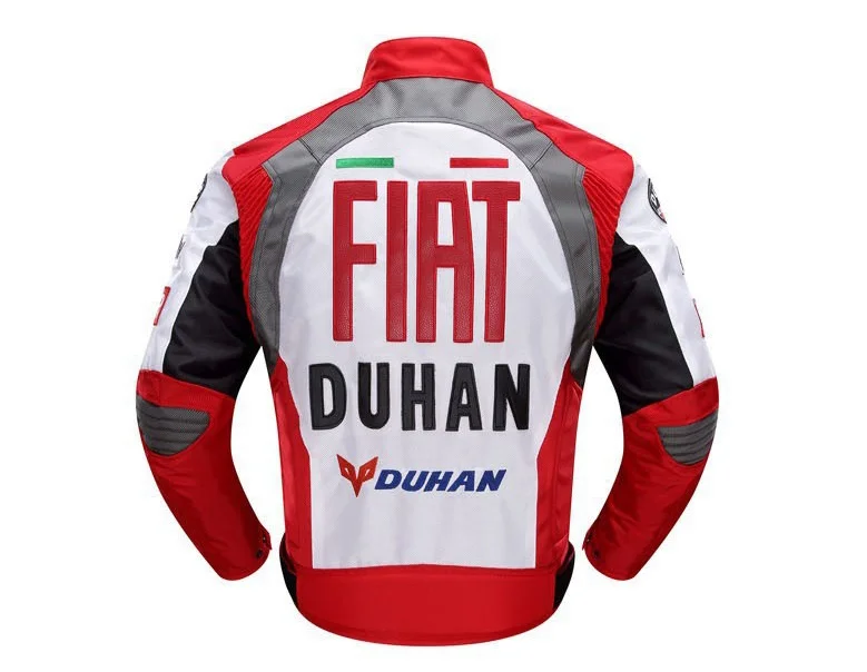 DUHAN, мужские мотоциклетные Водонепроницаемые куртки, оксфордская куртка для бездорожья, для езды на велосипеде, мото, Jaqueta, одежда, Защитные Куртки - Цвет: Красный