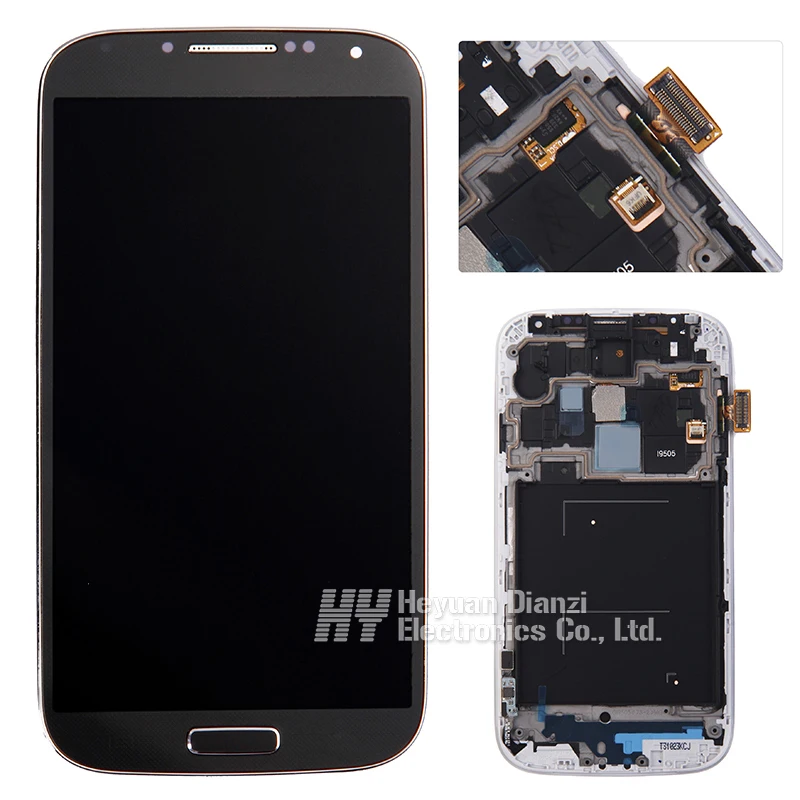 Replacement 100 original LCD diaplay Touch screen with frame For Samsung Galaxy S4 i9505 i9515 i337