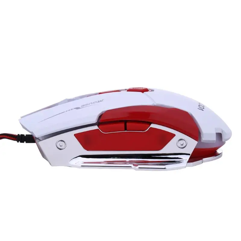VODOOL K1015 USB Проводная игровая клавиатура Мышь 7 кнопок красный
