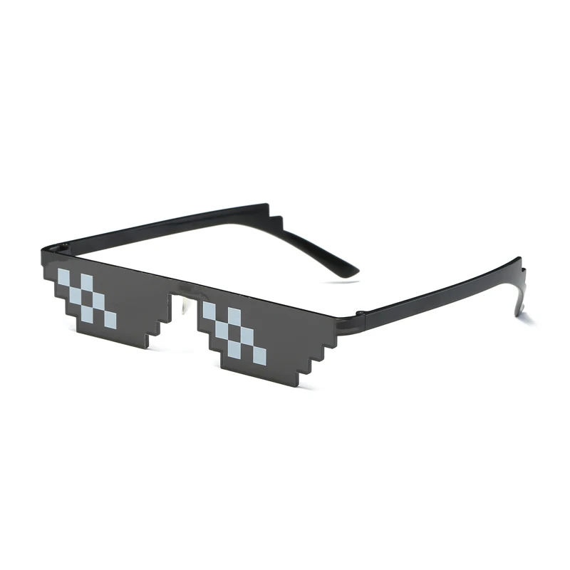 Thug Life Deal With It Sunglasses Women And Man Mosaic Glasses Hot Sell 8 Bits Style Pixel With
