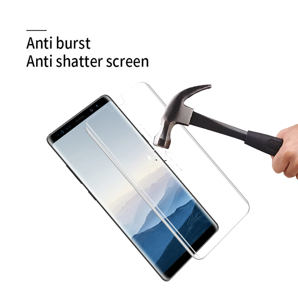 Защитный экран на Samsung Galaxy полноэкранный протектор с закругленными углами из