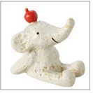 Zakka лягушка панда слон кошка собака свинья миниатюрная фигурка мультяшная фигурка животного DIY аксессуары стол украшение дома модель аниме - Цвет: Apple Elephant