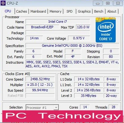 Intel Xeon ES версии qhzf/qhvc/QH2M E5 2660V4 2,0 ГГц 14-ядер 35 Мб E5 2660 V4 FCLGA2011-3 E5-2660 V4 E5-2660V4