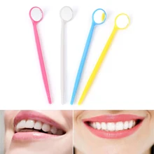 Пластиковое стоматологическое зеркало 4 цвета Стоматологическое Зубное зеркало милые дешевые продукты