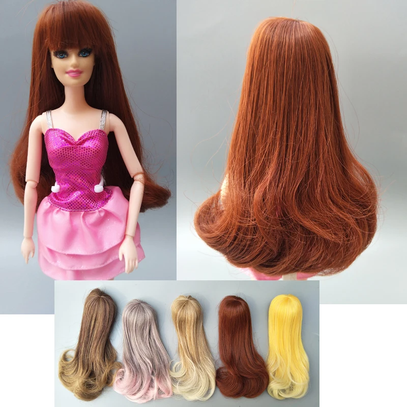 125 14cm Head Size Doll Hair For Barbie Doll Repair Diy Bjd 112 Doll 