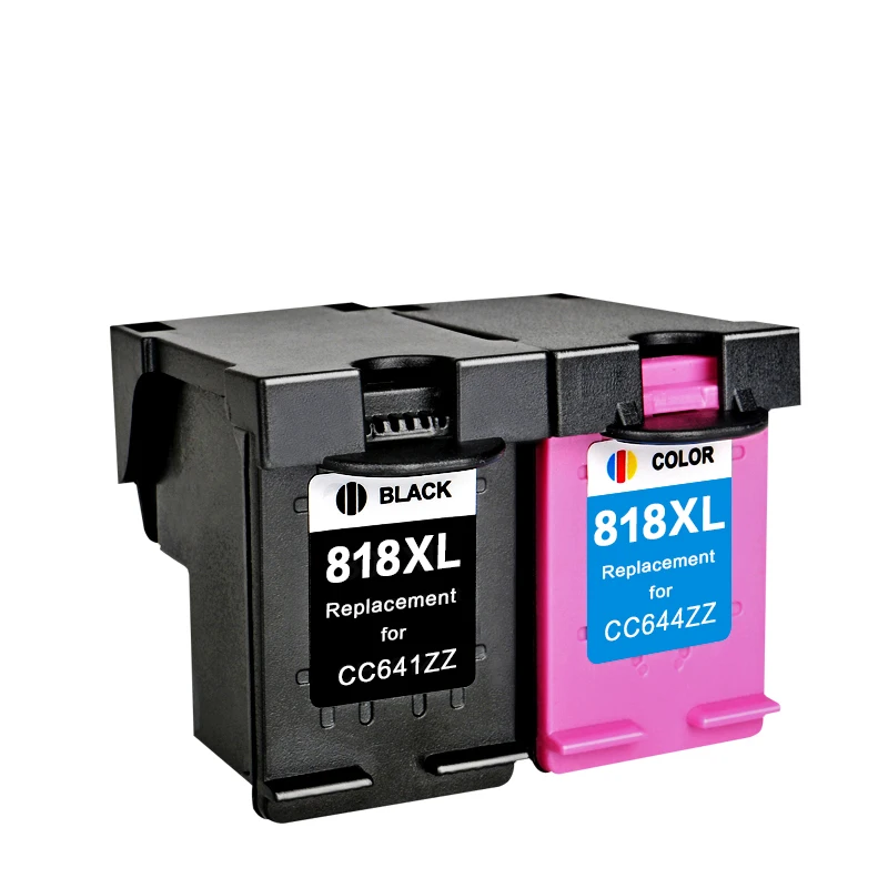 (2 pieces/1lot) refillable Ink Cartridge HP818xl for Deskjet D1668 D2560 D2568 D2668 D5568 2418