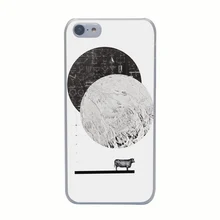 525G Calculating a Jump Over The Moon Print Hard Transparent Case Cover for iPhone 4 4s 5 5s 5c SE 6 6s Plus Thin Style