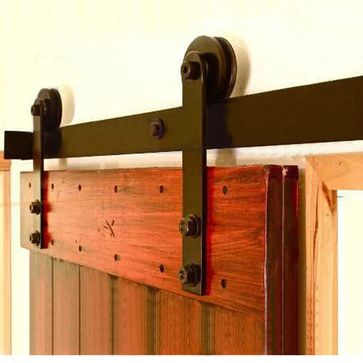 Hot barn door hardware accessories American wood sliding door sliding