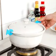 2 шт. кухонные силиконовые термостойкие перчатки зажимы изоляция рыба антипригарный горячий горшок котелок клип приготовления выпечки прихватки