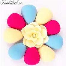 2 шт. maquillaje Высокое качество 6 см x 4 см большой женский макияж основа губка для мытья лица мягкая губка яйцо пуховка для пудры