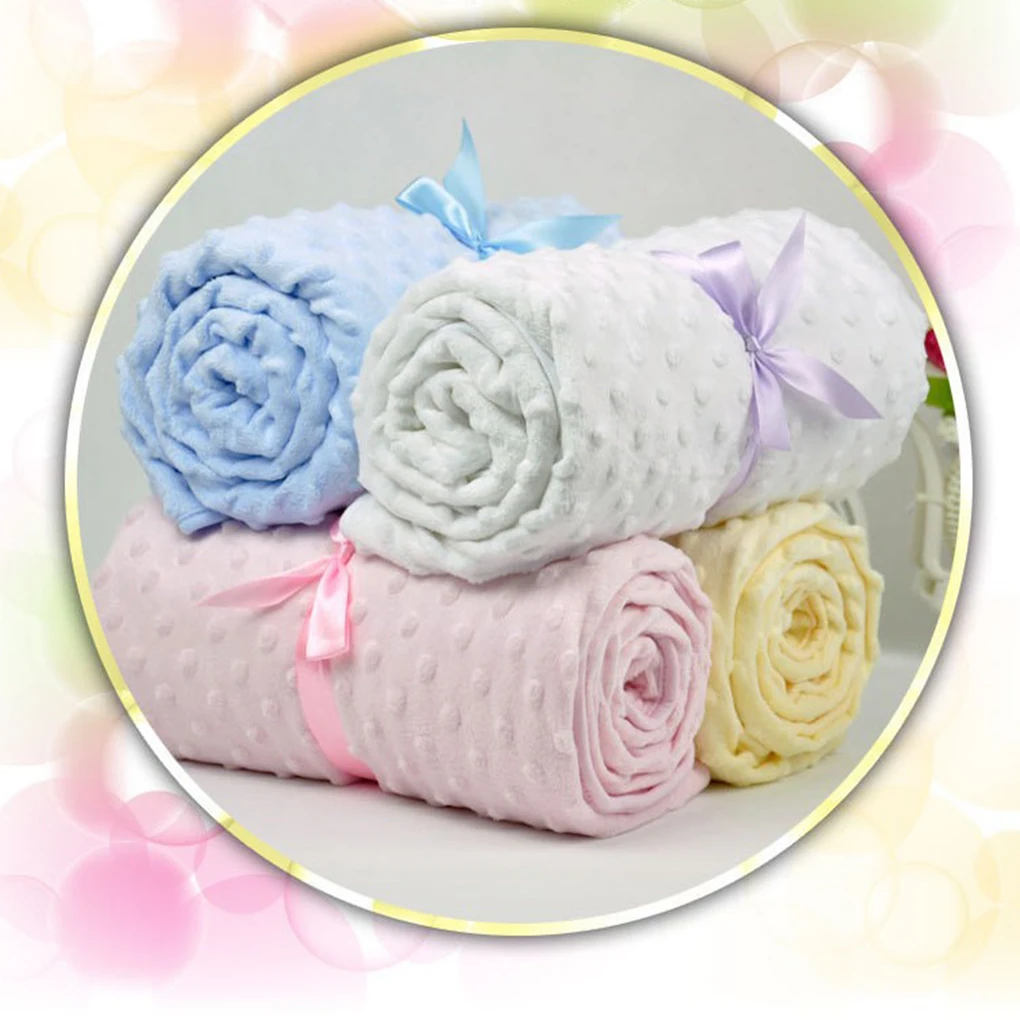 Buy Baby Plush Receiving Blanket Dot Infant Swaddle