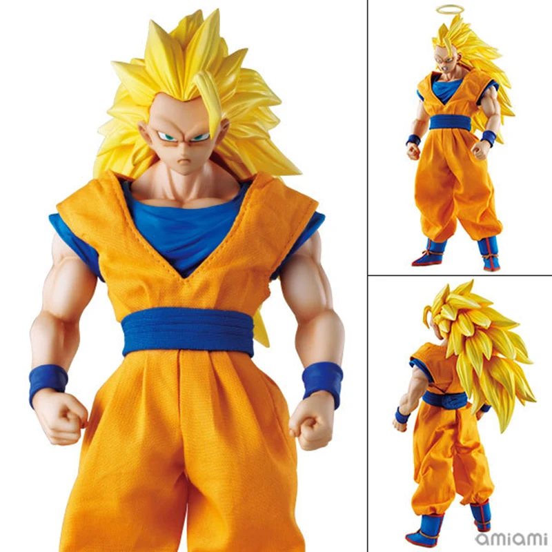 MegaHouse DOD Dragon Ball Z Son Goku ПВХ фигурка 21 см DOD Super Saiyan 3 Goku Коллекционная модель игрушки Figuarts DBZ figuaras