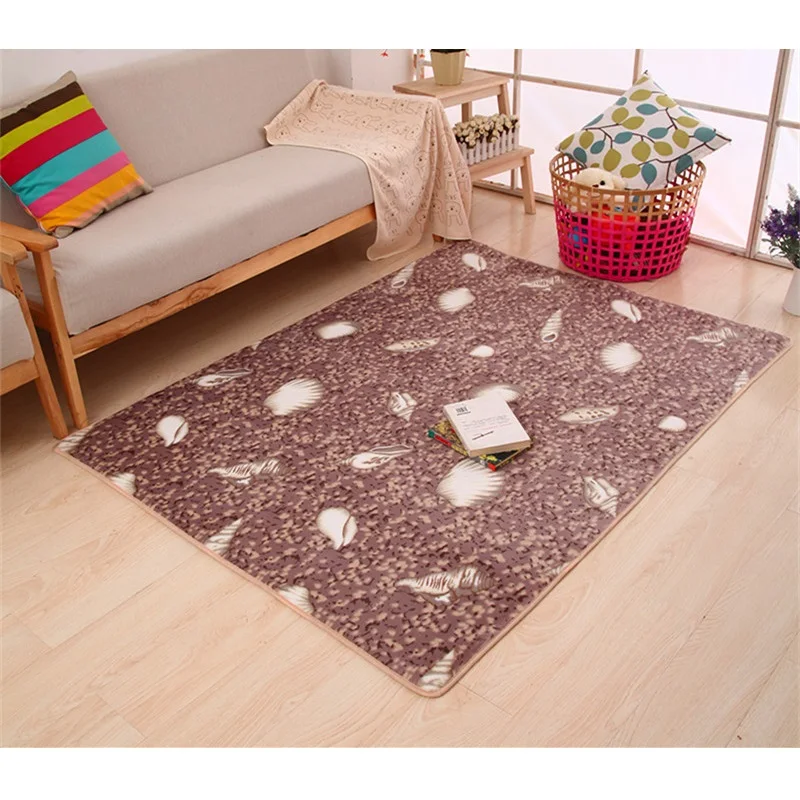 Feather Pattern Suede Bathroom Carpet Floor Rug 1pcs Home Decoration