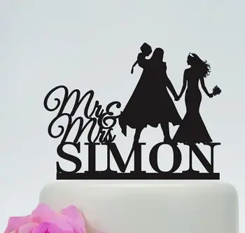 

personalized Thor and Bride wedding cake toppers bridal baby shower Bachelor party theme decorations