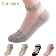 CHAMSGEND Coolbeener носки женские meias ультратонкие прозрачные calcetines красивые прозрачные кружевные эластичные короткие носки mar27