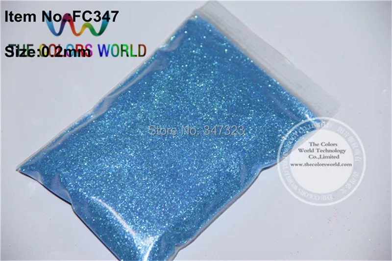 Atacado Tamanho Shinning Rainbown Luz Azul Colorido pó Glitter 0.2mm 008 2 Beleza e saúde