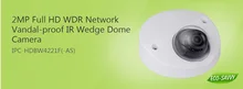 Free Shipping DAHUA 2MP WDR Network Vandalproof IR Wedge Dome Camera IP67 Original English Version without