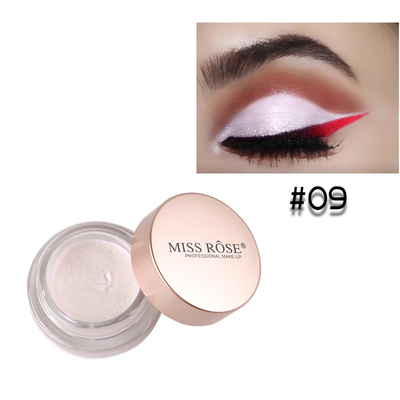 MISS ROSE бренд голографические одноцветные мерцающие блестящие тени для макияжа глаз пигмент блестящий блеск крем для лица свечение Косметика для макияжа