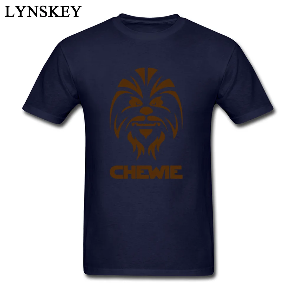 Cheap Adult T Shirts O Neck Summer Autumn Short Sleeve 100% Cotton Tops Shirts Chewbacca Face Logo Printed Sweatshirts navy