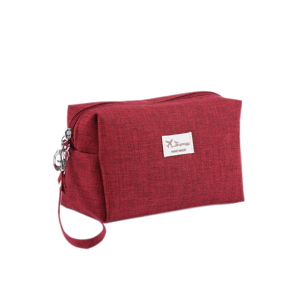 2017 Canvas Toiletry Bags Travel Cosmetic Bag Small Organizer Women Makeup Bag Neceser Make up Case Beauty Storage