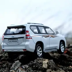 1:32 Сплав Мини Toyota Prado Overbearing SUV оттягивающая литая под давлением модель автомобиля со звуком светильник подарок на день рождения игрушка для