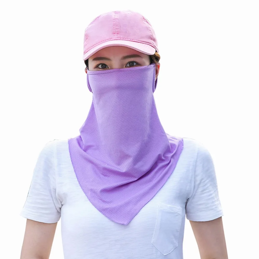 

Outdoor Face Cycling Bicycle Mask Women Breathable Sweat Absorption Neck Protector Masks For Bicycle Cycling