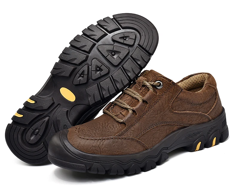 VESONAL, новинка, Повседневная Рабочая Мужская обувь для мужчин, обувь для взрослых, натуральная кожа, классические Карго, высокое качество, безопасные кроссовки 8195