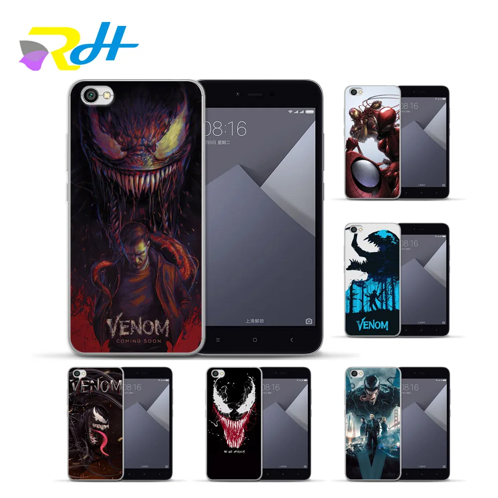 Для xiaomi Coque Etui прозрачный силиконовый мягкий чехол venom для Redmi 4X 4A Pro Note 5A mi 5X6 Plus |