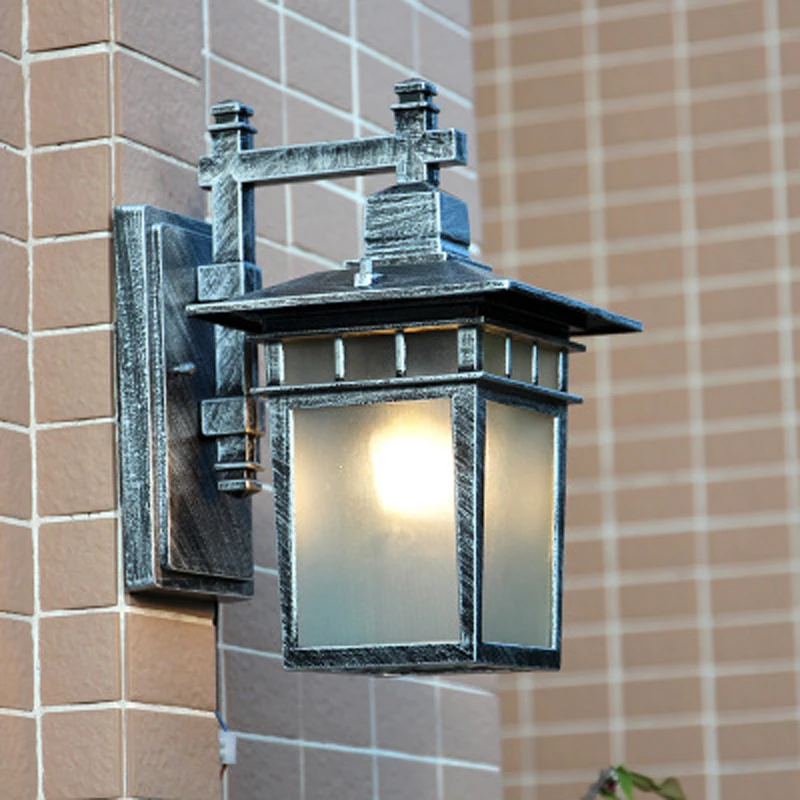 Ретро Европейский наружный настенный светильник для отеля, кафе, украшение, внутренний настенный светильник, водонепроницаемый садовый светильник