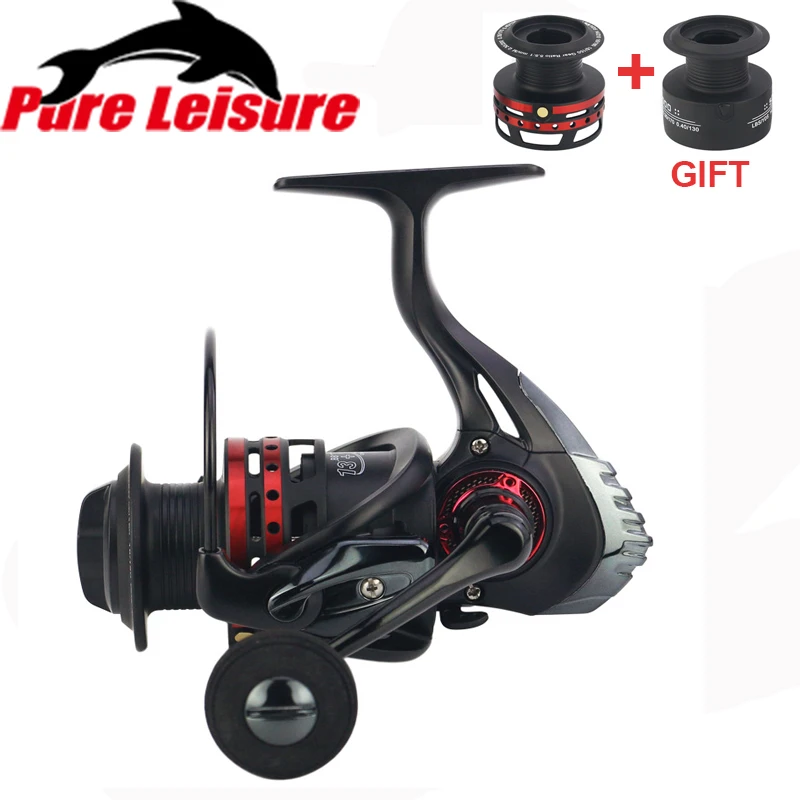 

PureLeisure 1000-7000 Series Fishing Reel 13+1BB Lightweight Self-locking CNC Rocker Arm Spinning Wheels + Two Fishing Wire Cup
