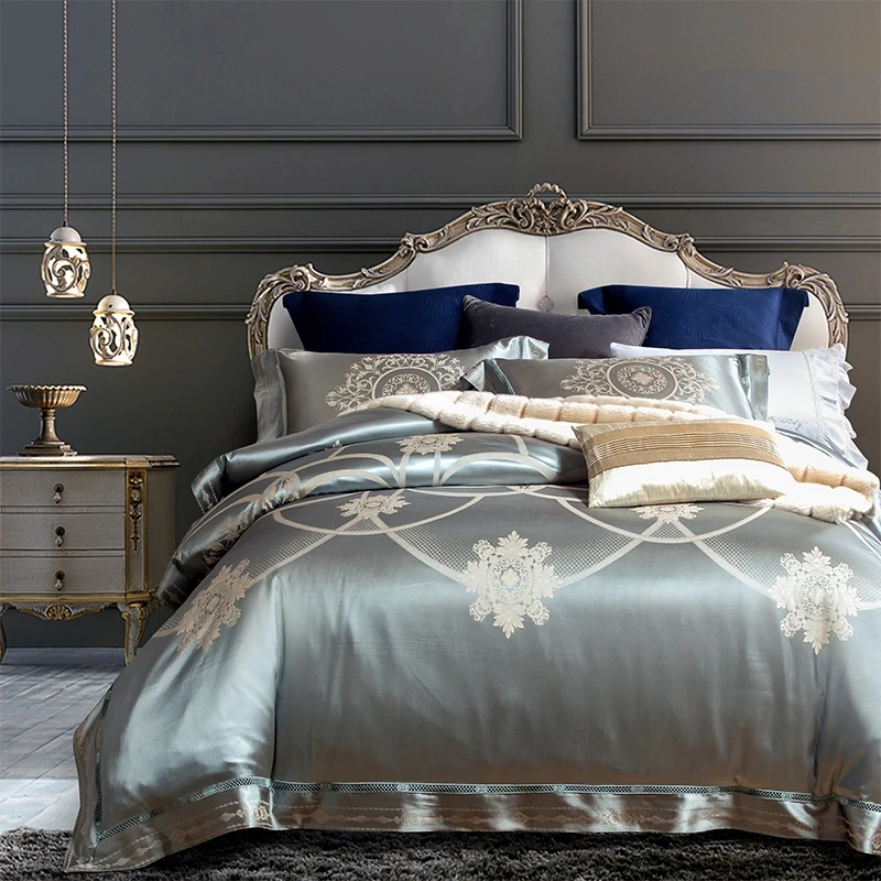 

Red Gold Silk Cotton Bedding Set Queen King size Bed sheet Beddings and Bed sets Duvet Cover ropa de cama parure de lit adulte