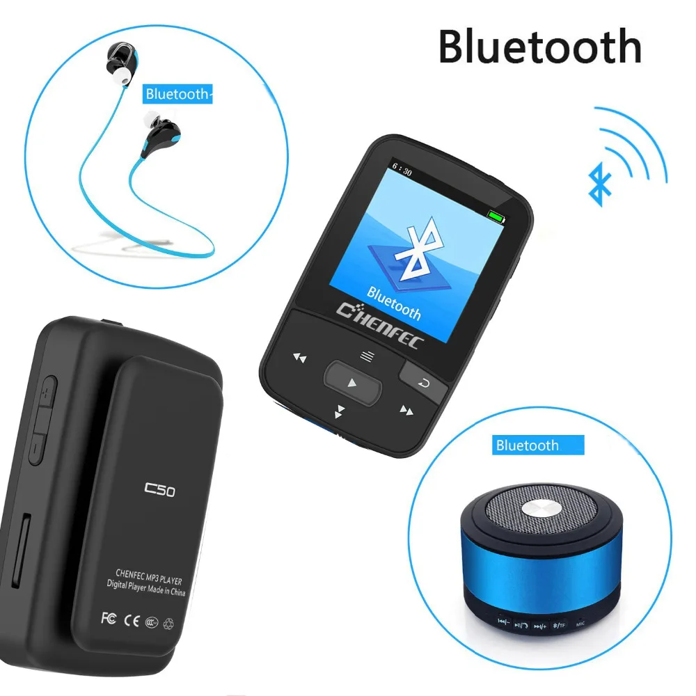 RUIZU X50 Mp3 плеер bluetooth Поддержка 64 Гб микро SD карты и FM радио голос Запись чтения электронных книг 1,8 дюймов с бесплатными наушниками