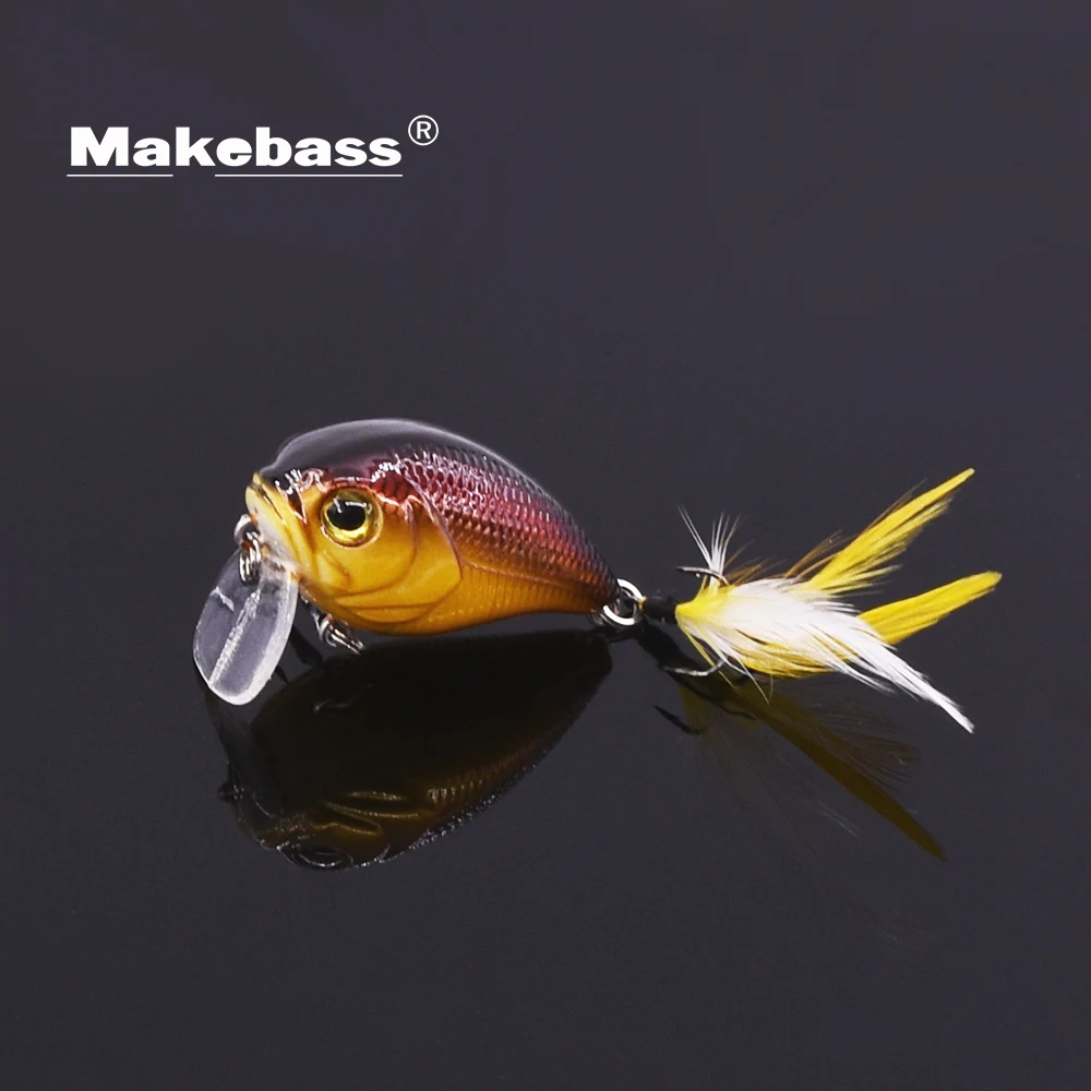 MAKEBASS 0,25 дюйма/унций маленький гольян плавающий подвесной рыболовные приманки набор кривошипная приманка-топвотер для рыбалки твердый воблер