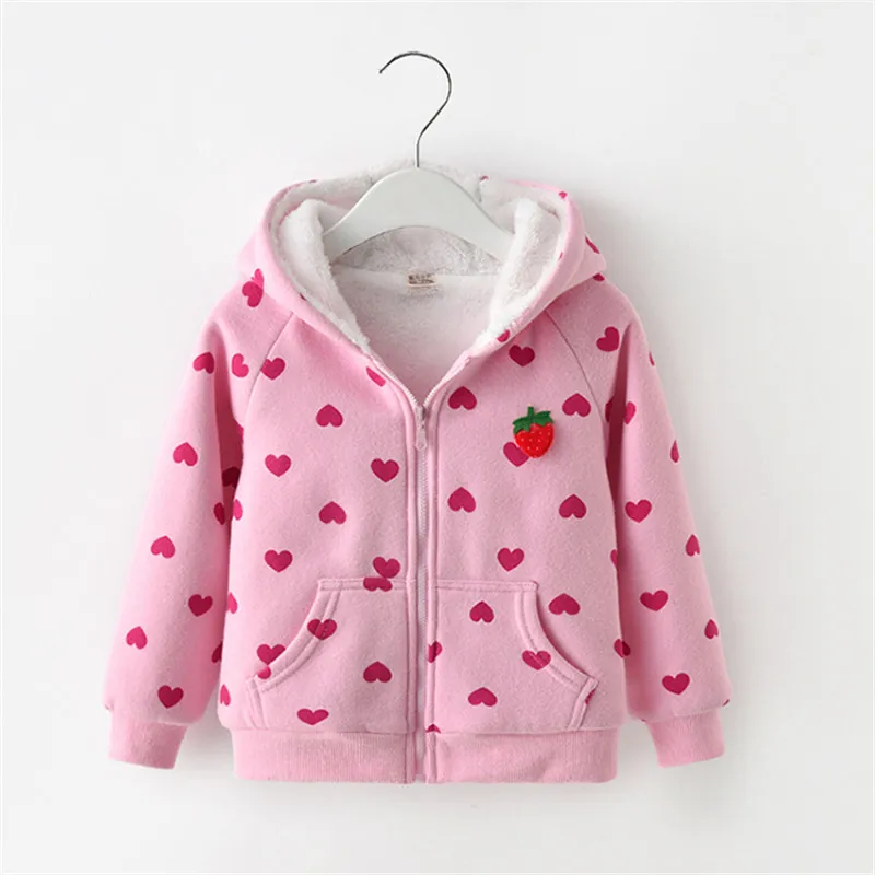 BibiCola верхняя одежда для девочек; пальто; Осенняя детская куртка; одежда из хлопка; детские толстовки с героями мультфильмов; детская одежда; пальто; свитер для девочек - Цвет: pink