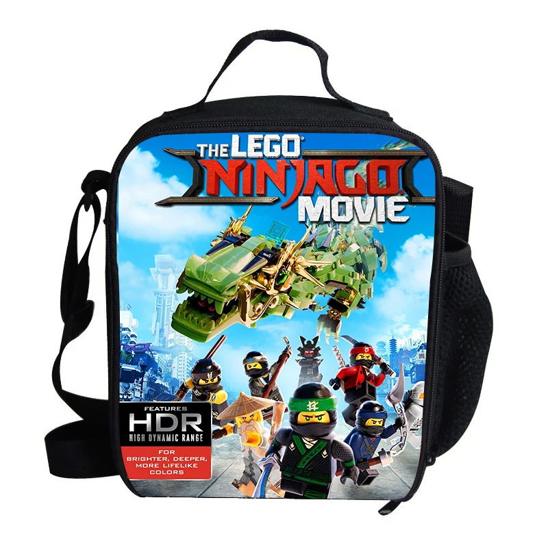 

Cartoon Ninjago Thermal Insulated Lunch Bag for Girls Boys Kids Classic game Personalized Picnic Shoulder Bags For Snacks
