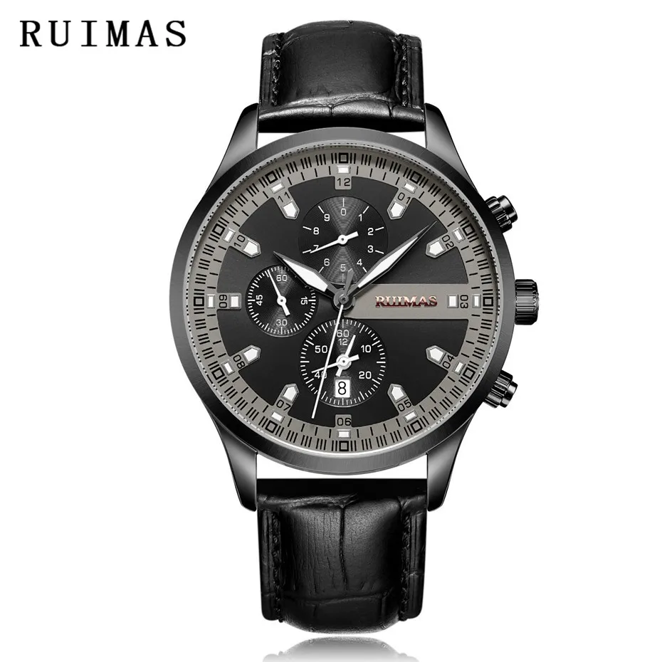 

Orologio Uomo Men Chronograph Fashion Man Sport Watch Quartz Military Watch Man's Leather Wristwatch Mens Top Brand Male Clocks